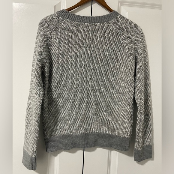 #114-OAK AND FORT -grey knit sweater - Picture 2 of 4